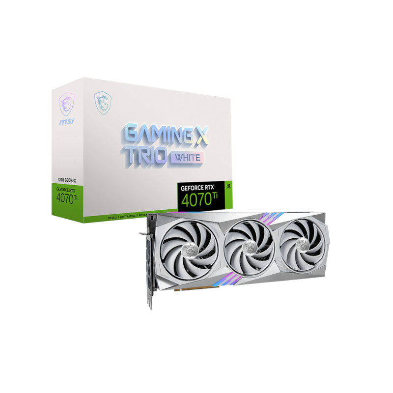 Buy MSI GeForce RTX 4070 Ti GAMING X TRIO White 12GB GDDR6X
